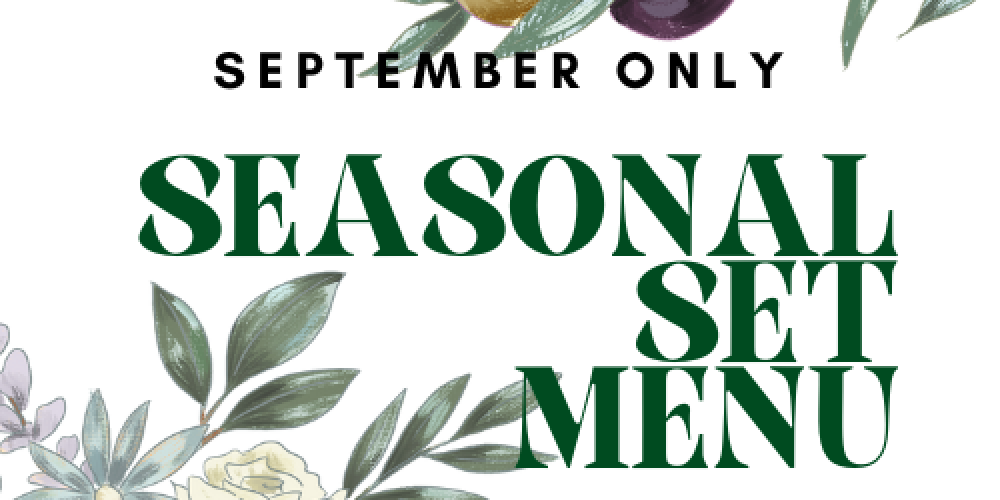Seasonal Set Menu