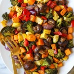 Sautéed vegetables in olive oil 
