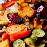 Sautéed vegetables in olive oil 