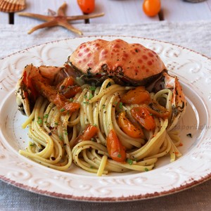Linguine con Granchio