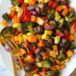 Sautéed vegetables in olive oil 