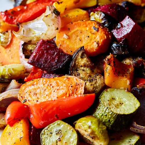 Sautéed vegetables in olive oil 